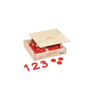 JEU CHIFFRES DECOUPES + JETONS