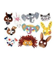 LOT 6 MASQUES ANIMAUX CARTON