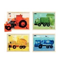 LOT 4 PUZZ ENGINS EN COULEUR