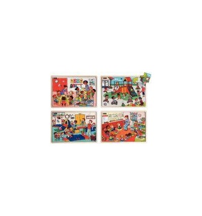 LOT 4 PUZZL ENSEMBLE A L'ECOLE