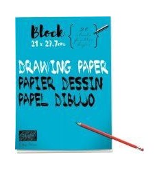 BLOC 40P DESSIN 120G A4    UNI