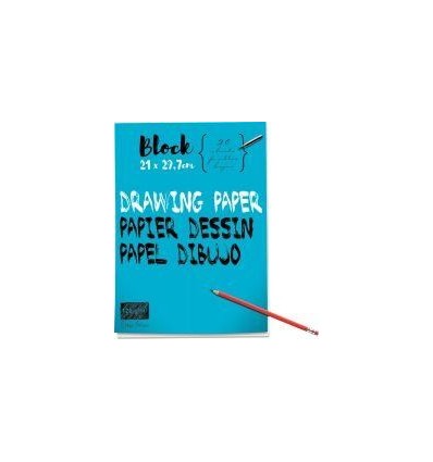 BLOC 40P DESSIN 120G A4    UNI