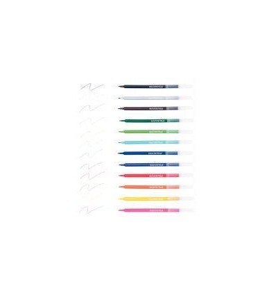 POCH 12 FEUTRES MAJUSCULE PF