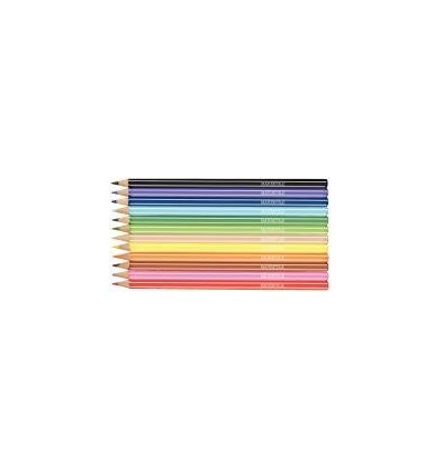 BTE 12 CRAYON COUL MAJUSCULE