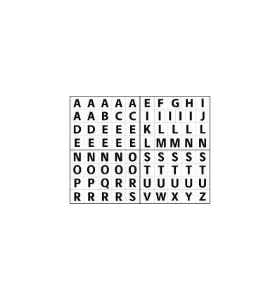 POCH40 PLANCHE GOMMET ALPH