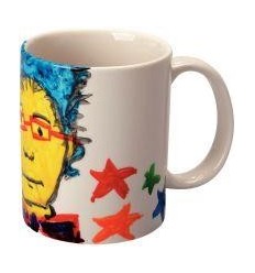 LOT 6 MUGS PORCELAINE BLANCHE