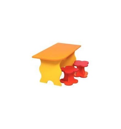 COIN REPAS TABLE + 2 TABOURETS