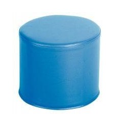 POUF ROND PVC DIAM.30CM BLEU