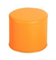 POUF ROND PVC DIAM.30CM ORANGE 2