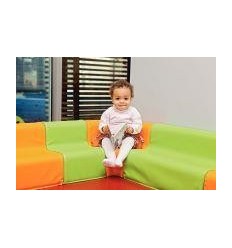 CANAPE 2PLACE PVC 17CM ORANGE