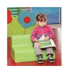 CANAPE 2PLACE PVC 17CM VERT 2