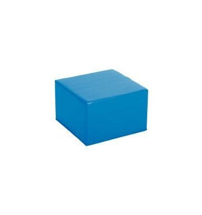 POUF CARRE PVC 40X40X25 BLEU
