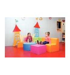 CANAPE PVC 110X40X45 ORANGE 2