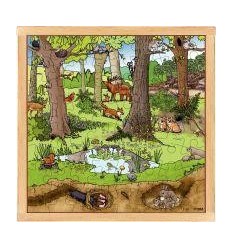 PUZZL 64P BOIS FORET PRINT/ETE 2