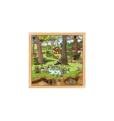 PUZZL 64P BOIS FORET PRINT/ETE