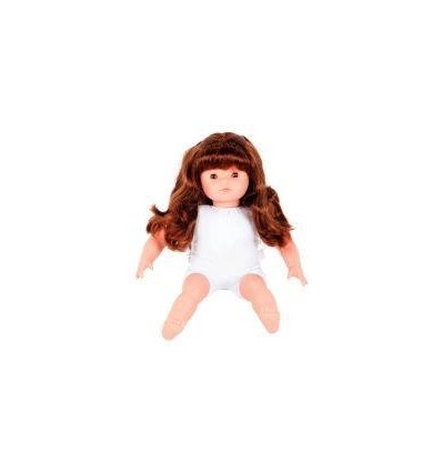 POUPE 40CM EURO COR TISSU+CHEV