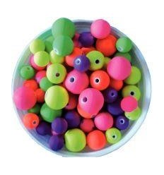 POT 100G PERLE RDE PLAST FLUO 2