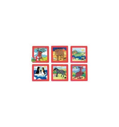 LOT 6 PUZZLE PLAS9P ANIMO ZOO