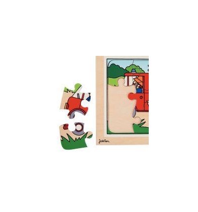 LOT 5 PUZZLE BOIS 12P VEHICULE