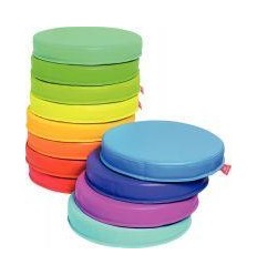 SET 12 COUSSIN ROND MOUSSE ASS