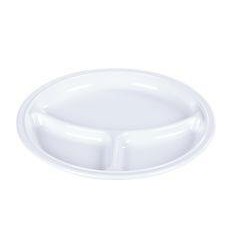 ASSIETTE 3 COMPART 21.5CM BLC 2