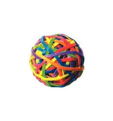 BOULE ELASTIQUES 70G FLUO ASS