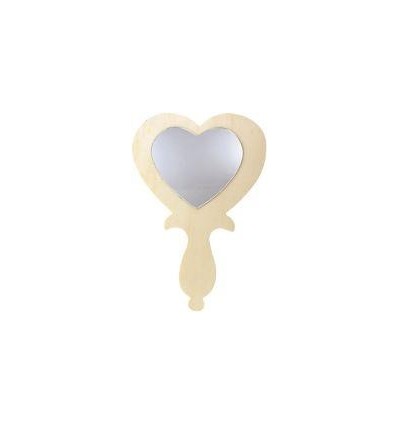 LOT 10 MIROIRS MAIN DECO COEUR