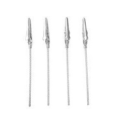 LOT 4PINCES CROCO METAL/FIMO 2