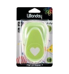 PERFO GEANT VERT 76MM COEUR