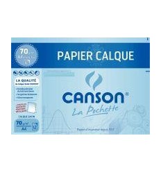 POCH 12F CALQUE SATIN A4 70G 2