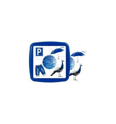 LOT 4 PUZZLE CADRE 6P COULEURS