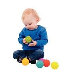 BL 6 BALLES TEXTURE COLOREES