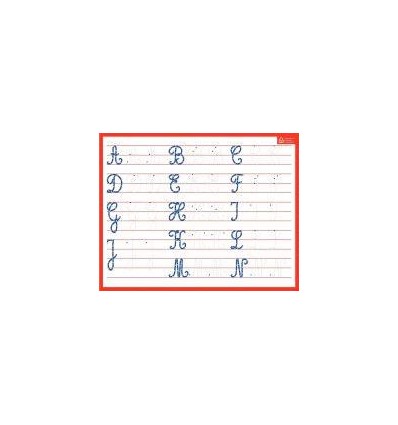 ARDOISE EFF SEC MAJ/CURSIVE