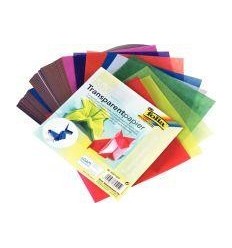 Papier calque, effet vitrail - 10 couleurs assorties - Papier calque - 10  Doigts