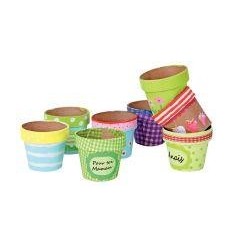 LOT 10 POT DE FLEUR CRT H10CM 2
