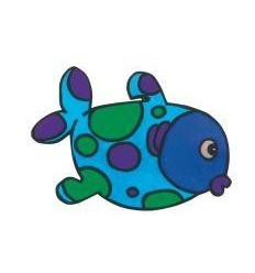 POCH 7F PLAST FOU BLANC 20X30