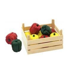 CAGETTE 10 POIVRONS EN BOIS