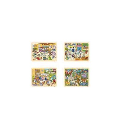 LOT 4 PUZZ BOIS 48P DIVERS