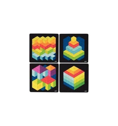 LOT 4 PUZZLE GEOMETRIQUE 3D