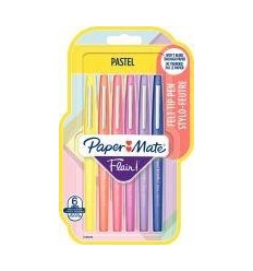 POCH 6 FEUTRES FLAIR PASTEL