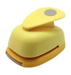 PERFO DECO JAUNE 38MM ROND 2