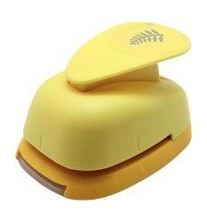 PERFO DECO JAUNE 38MM FOUGERE 2