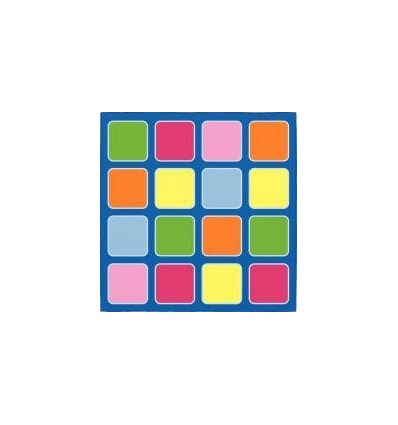 TAPIS REGRO 200X200CM 16 CARRE