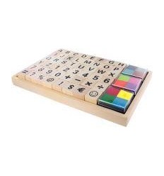 SET 48TAMPON ALPHA/CHIFFR +ENC