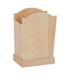 LOT 5 POTS A CRAYON BOIS H15CM 2