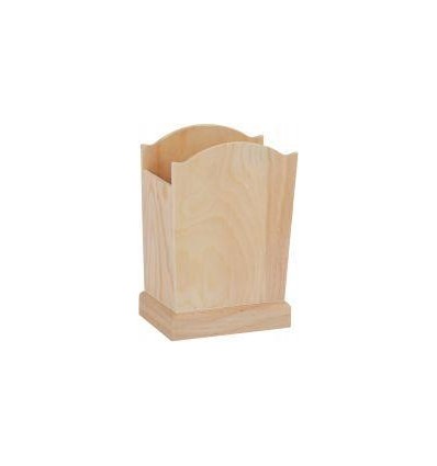 LOT 5 POTS A CRAYON BOIS H15CM