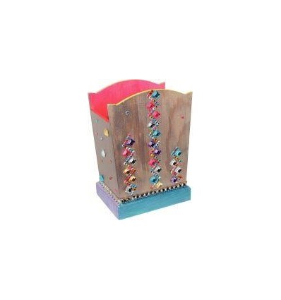 LOT 5 POTS A CRAYON BOIS H15CM