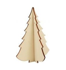 LOT 12 SAPINS 3D BOIS ASSORTIS