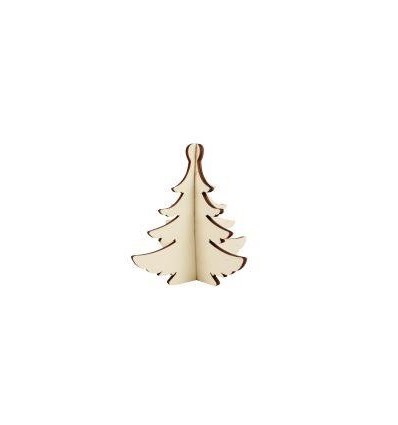 LOT 12 SAPINS 3D BOIS ASSORTIS