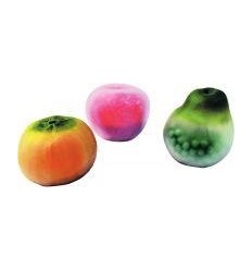 LOT 3 BALLES FRUIT D.8CM 2